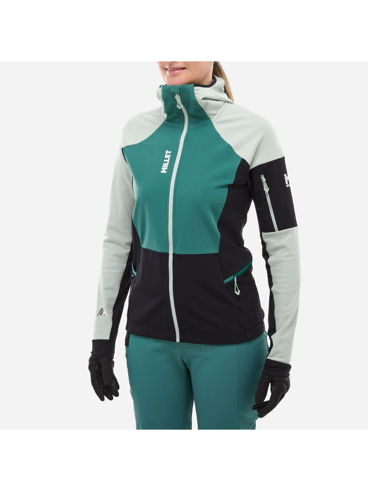 Kurtka narciarska MILLET PIERRAMENT HOODIE zielona