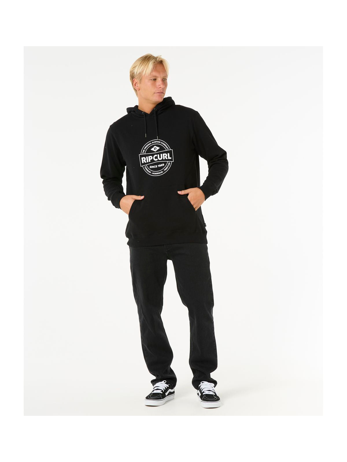 Bluza męska z kapturem RIP CURL Stapler Hood czarna