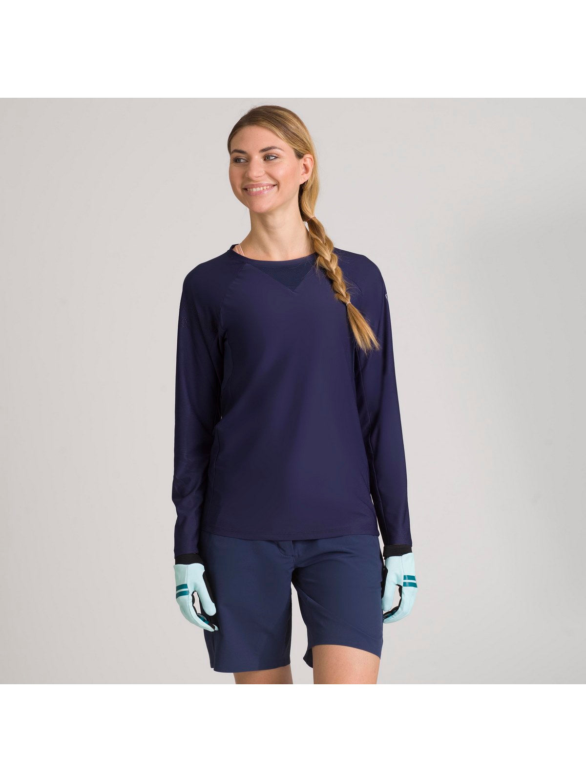 Koszulka rowerowa Rossignol W Mtb Ls Tee granatowy - Adventure Sports