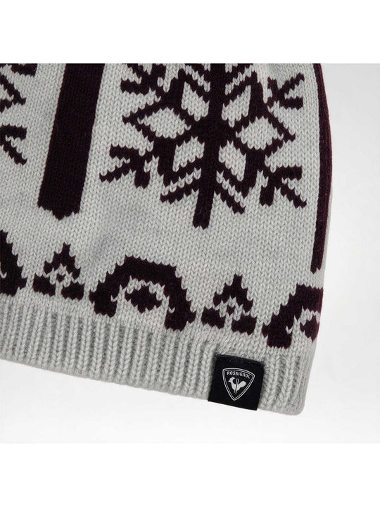 Czapka damska ROSSIGNOL W Snowdazzle Pompom Beanie szara
