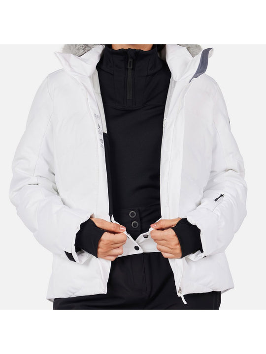 Kurtka narciarska damska ROSSIGNOL W STACI INSULATED JKT biała
