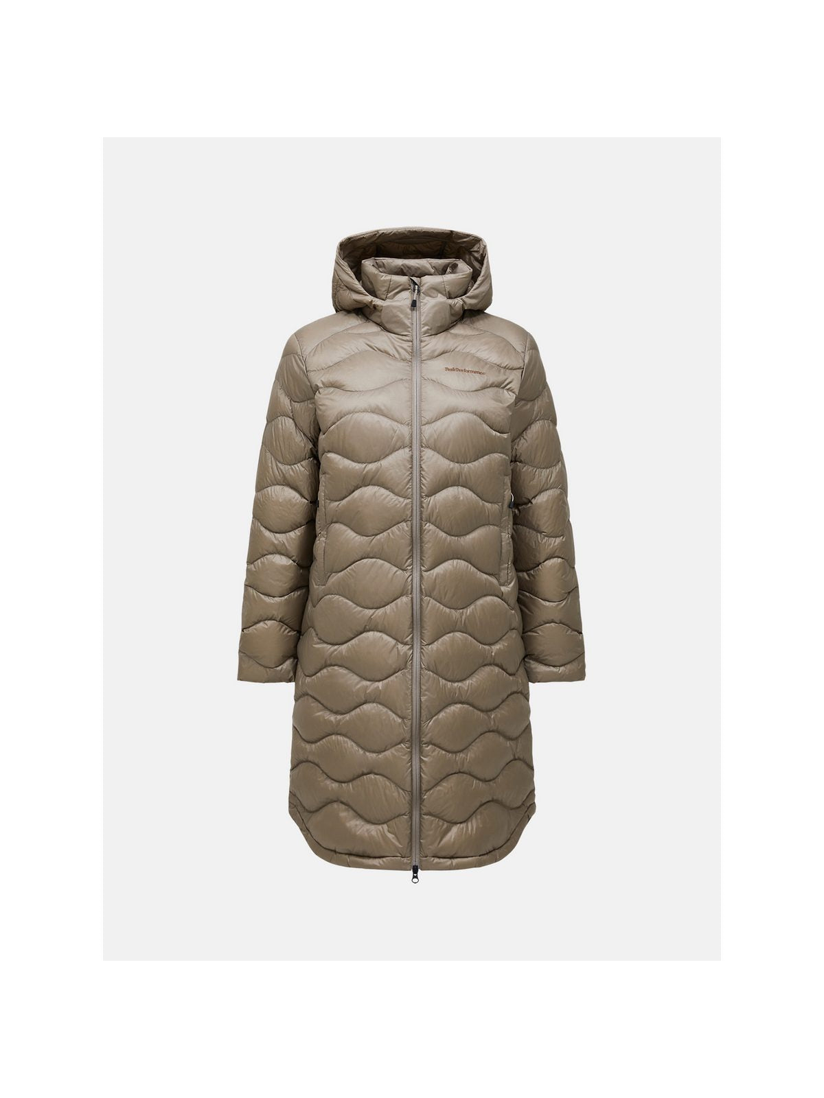 Płaszcz puchowa damski PEAK PERFORMANCE Helium Down Coat beżowy