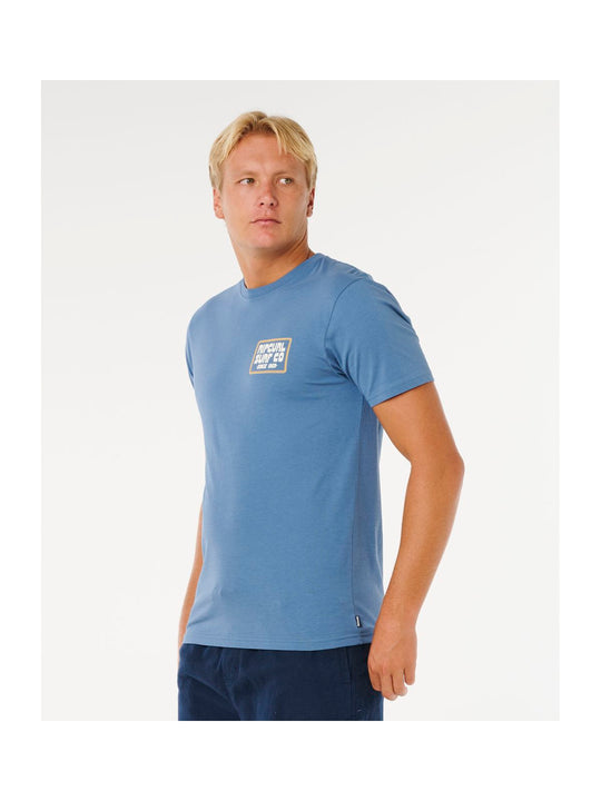 Koszulka męska RIP CURL Pacific Rinse Sunrise Tee niebieska
