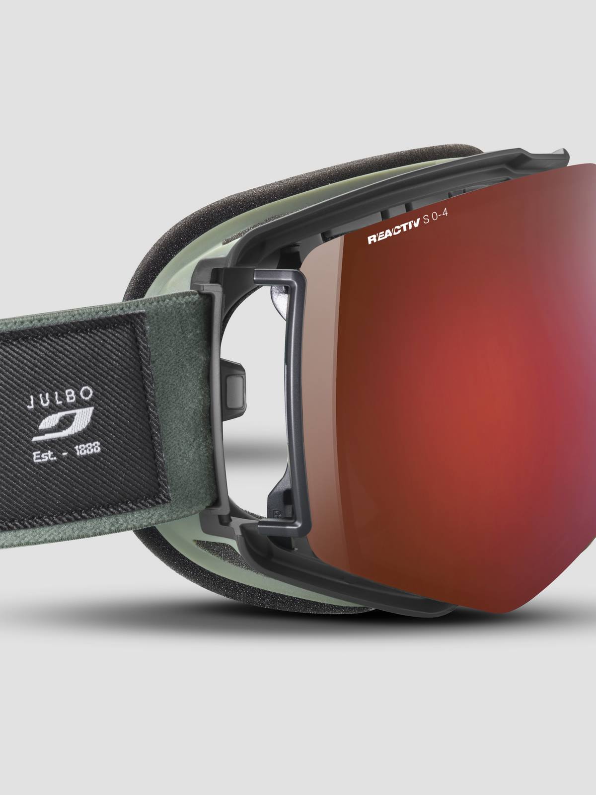 Gogle narciarskie JULBO Lightyear zielony fotochrom Cat 0-4 High Contrast