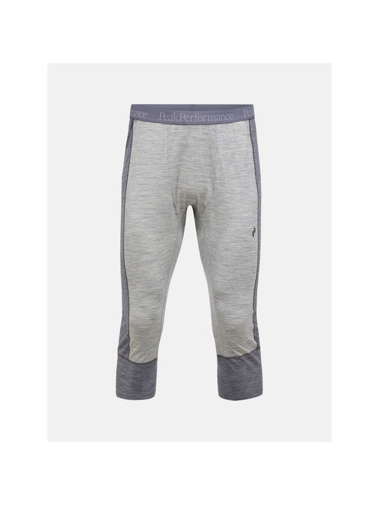 Spodnie termiczne męskie PEAK PERFORMANCE Magic 3/4 Long Johns Wool-blend Baselayer Men szare
