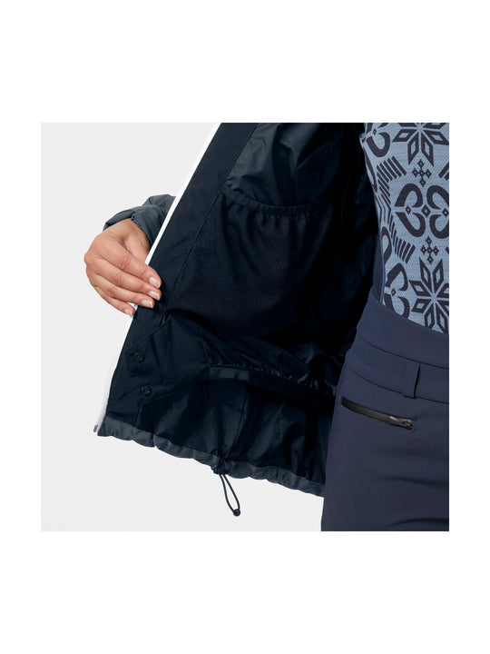 Kurtka narciarska damska HELLY HANSEN W IMPERIAL PUFFY JACKET granatowa

