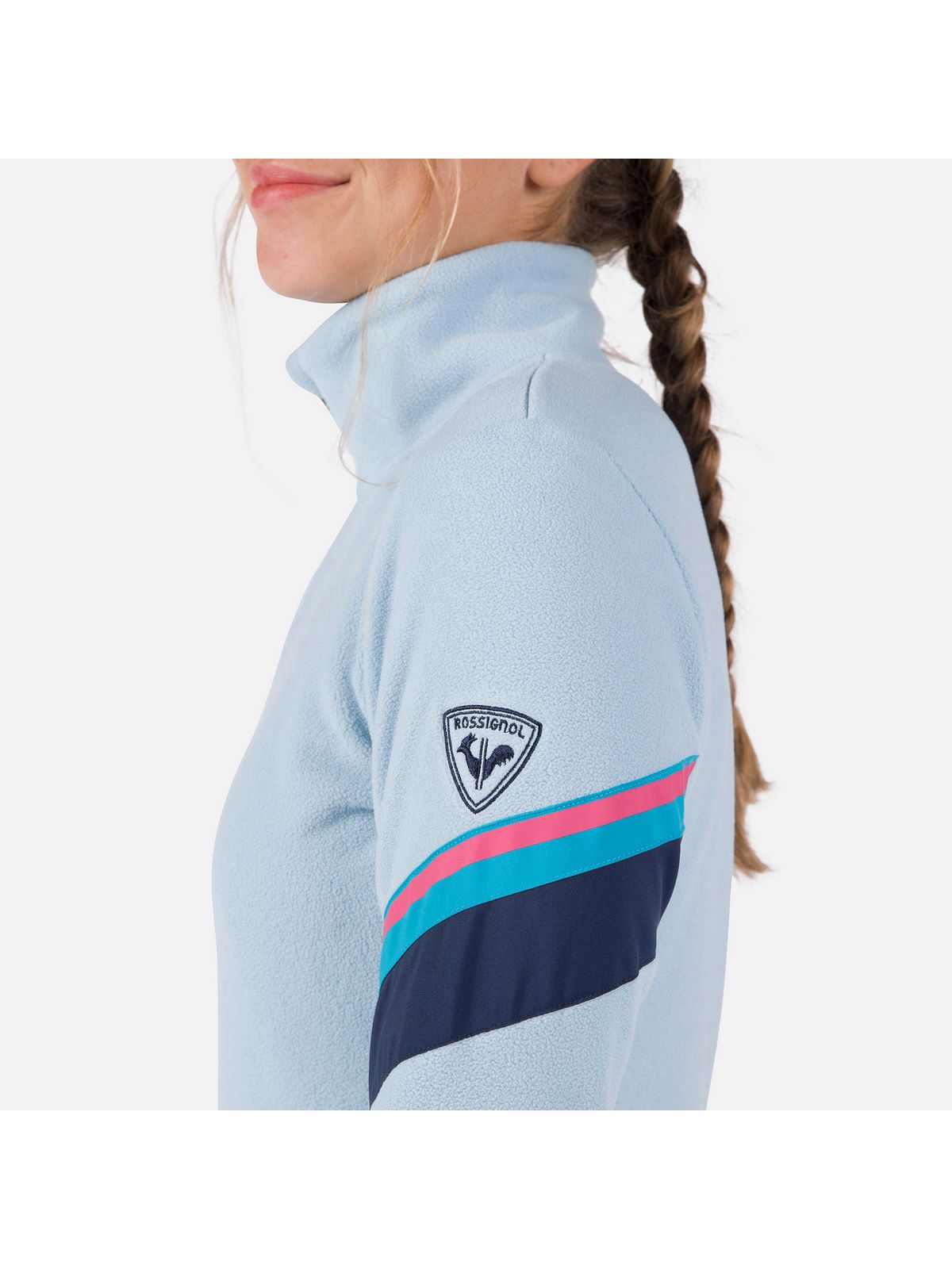Bluza damska Rossignol W Strawpile Fleece Hz niebieska - Adventure Sports