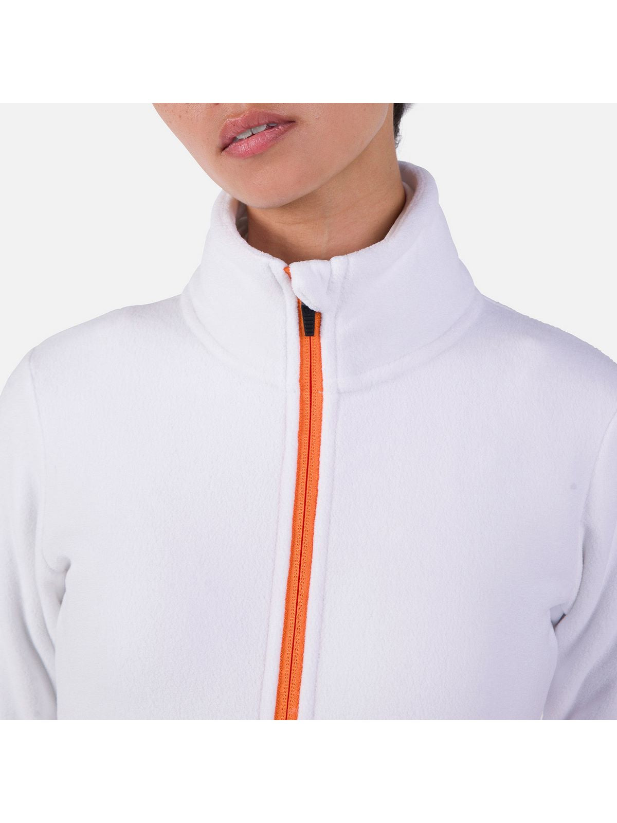 Bluza damska Rossignol W Strawpile Fleece Fz biały - Adventure Sports
