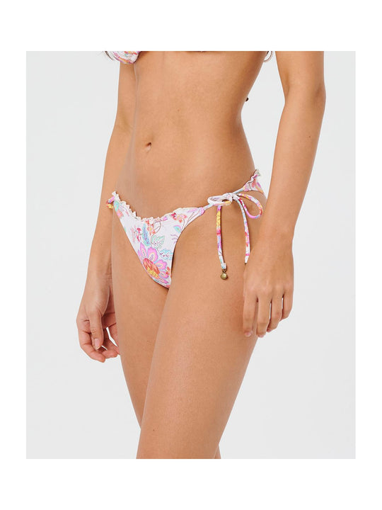 Dół od bikini damski RIP CURL Half Moon Bay Tie Side Skimpy beżowe
