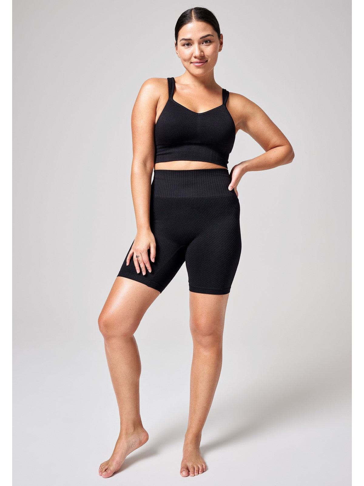 Legginsy treningowe damskie CASALL High Waist Bike Tights kolor czarny