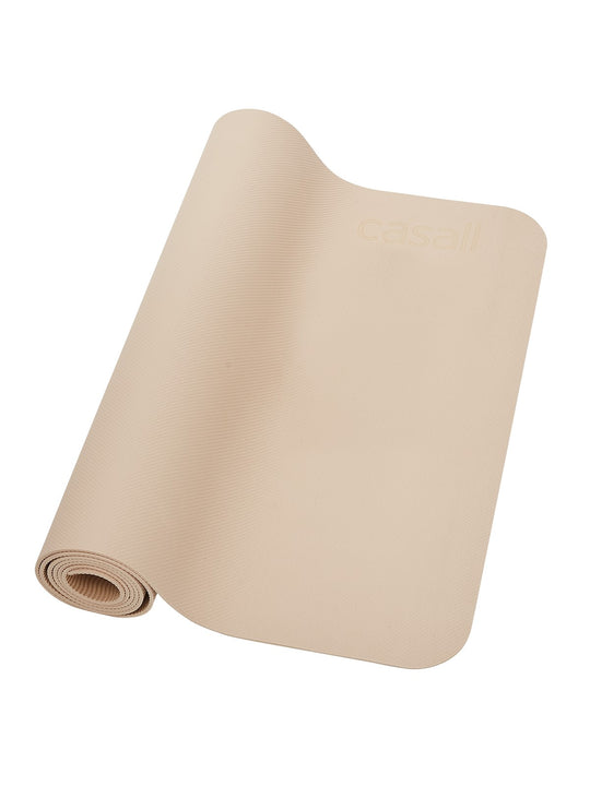 Mata do jogi CASALL Yoga mat Bamboo 4mm beżowy - TU - mata - Adventure Sports
