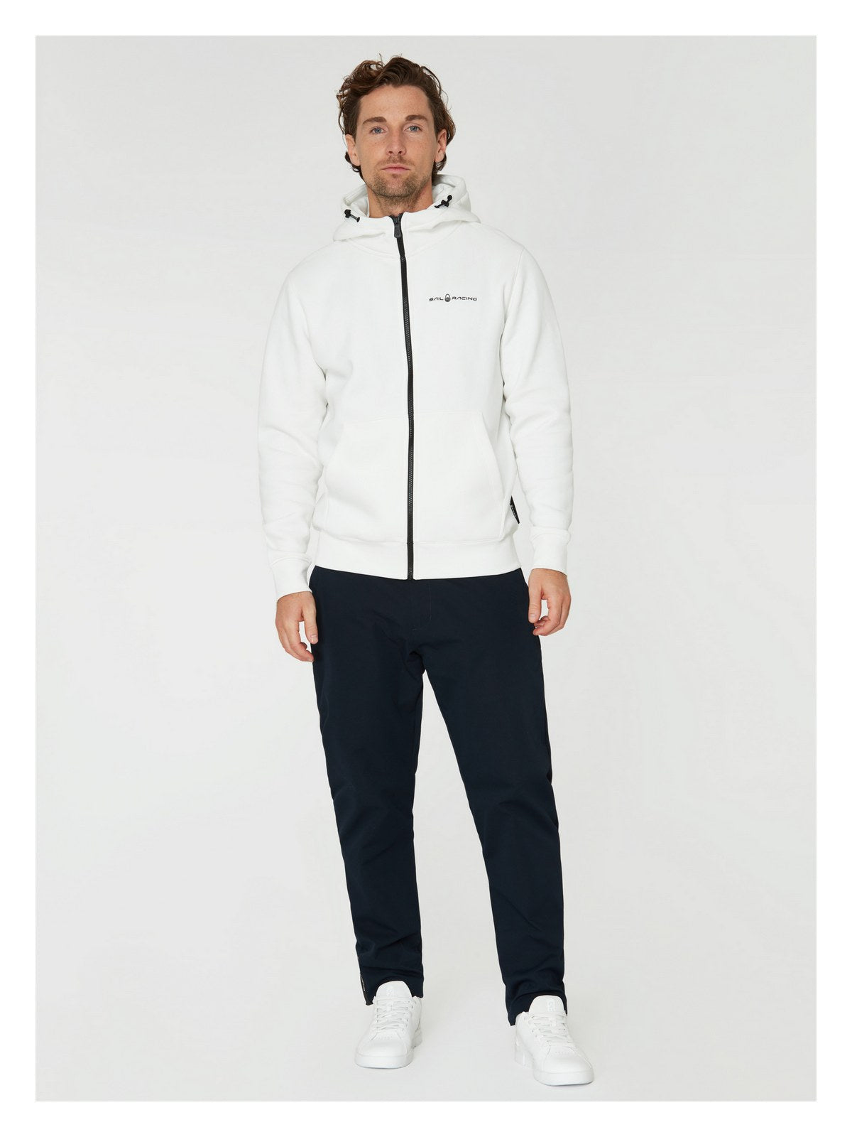 Bluza męska SAIL RACING M Bowman Logo Zip Hood biała