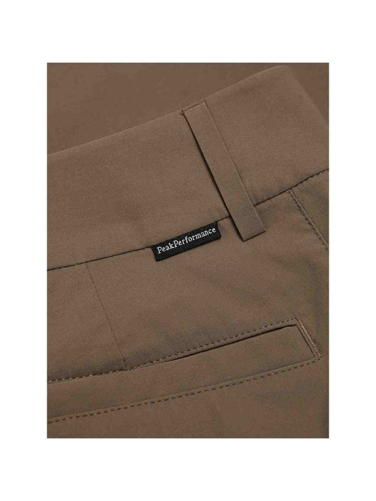 Spodnie damskie PEAK PERFORMANCE W Player Flared Pants kolor brązowy
