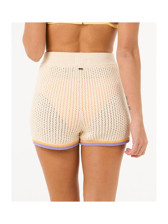 Szorty RIP CURL Cala Vadella Crochet Short biały
