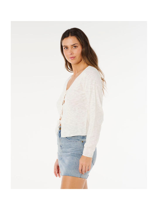 Sweter damski RIP CURL Pacific Knit Cardi biały
