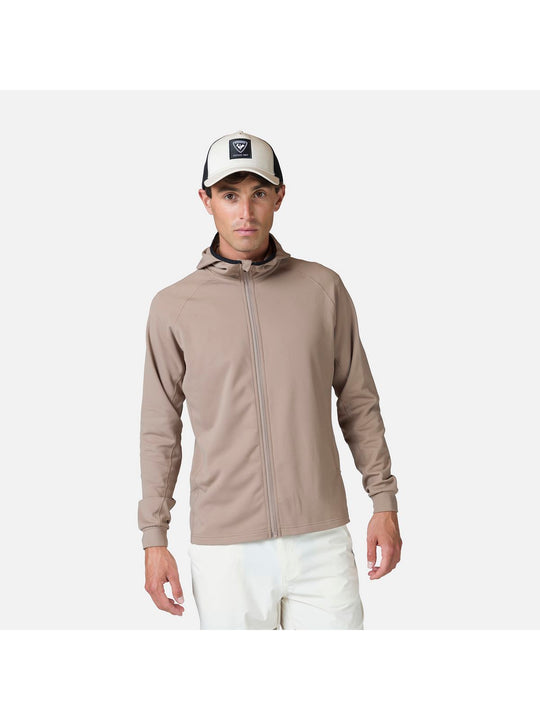 Bluza męska Rossignol Mid Layer Thin Fz beżowa - Adventure Sports
