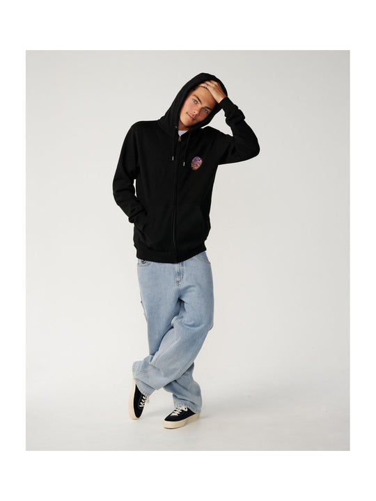 Bluza męska RIP CURL Wettie Passage Icon Zip Thru czarna
