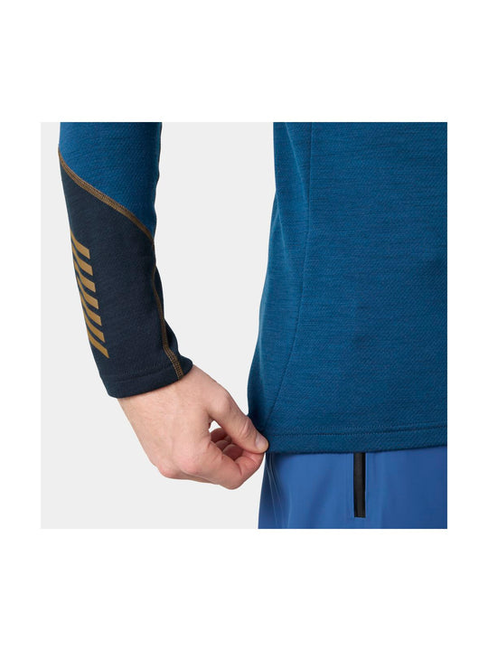 Bielizna termiczna męska HELLY HANSEN LIFA MERINO MIDWEIGHT CREW granatowa
