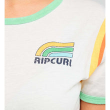 Koszulka damska RIP CURL Surf Side Ringer Tee beżowa
