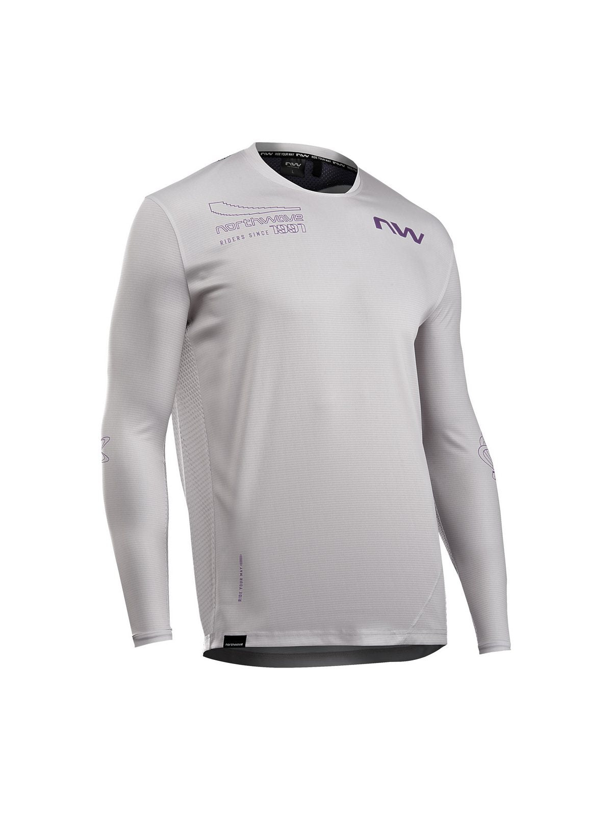 Koszulka rowerowa NORTHWAVE Edge 2 Jersey LS szary - Adventure Sports