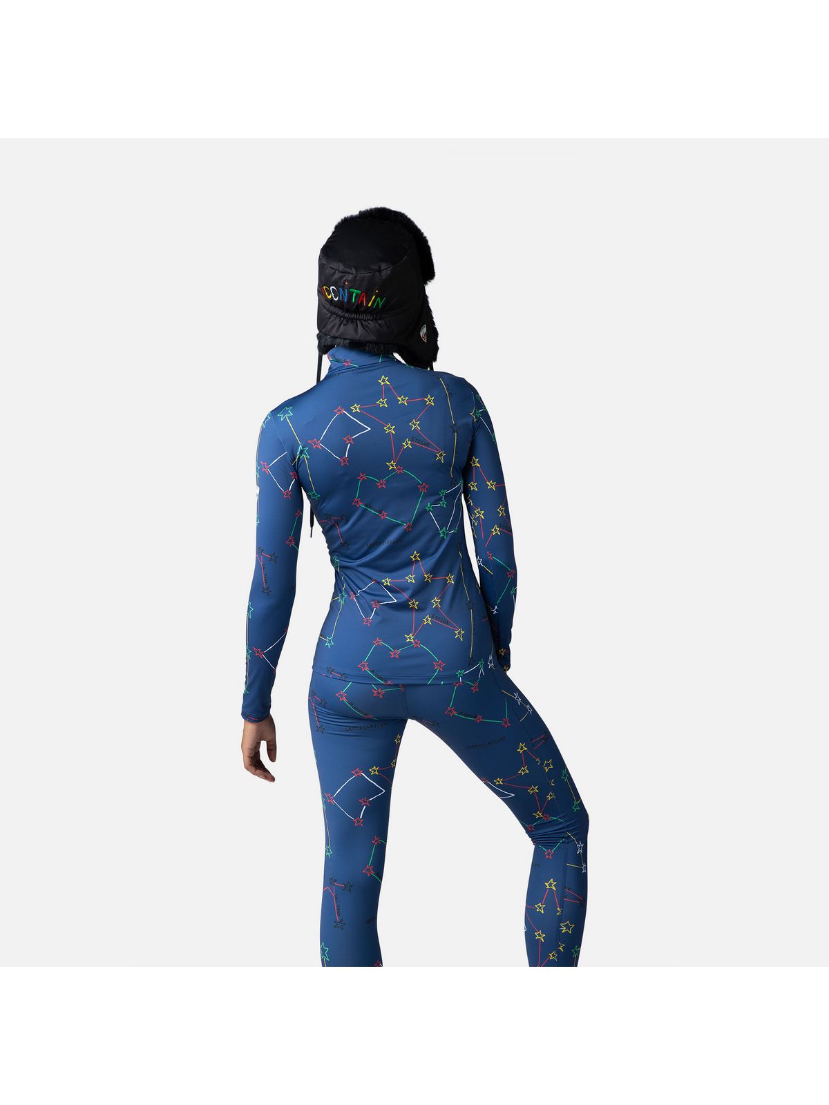 Koszulka Rossignol W Booster 1/2 Zip Top niebieski - Adventure Sports