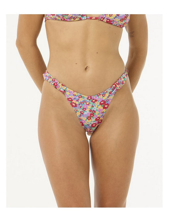 Majtki kąpielowe RIP CURL Las Flores High Leg Skimpy czerwone
