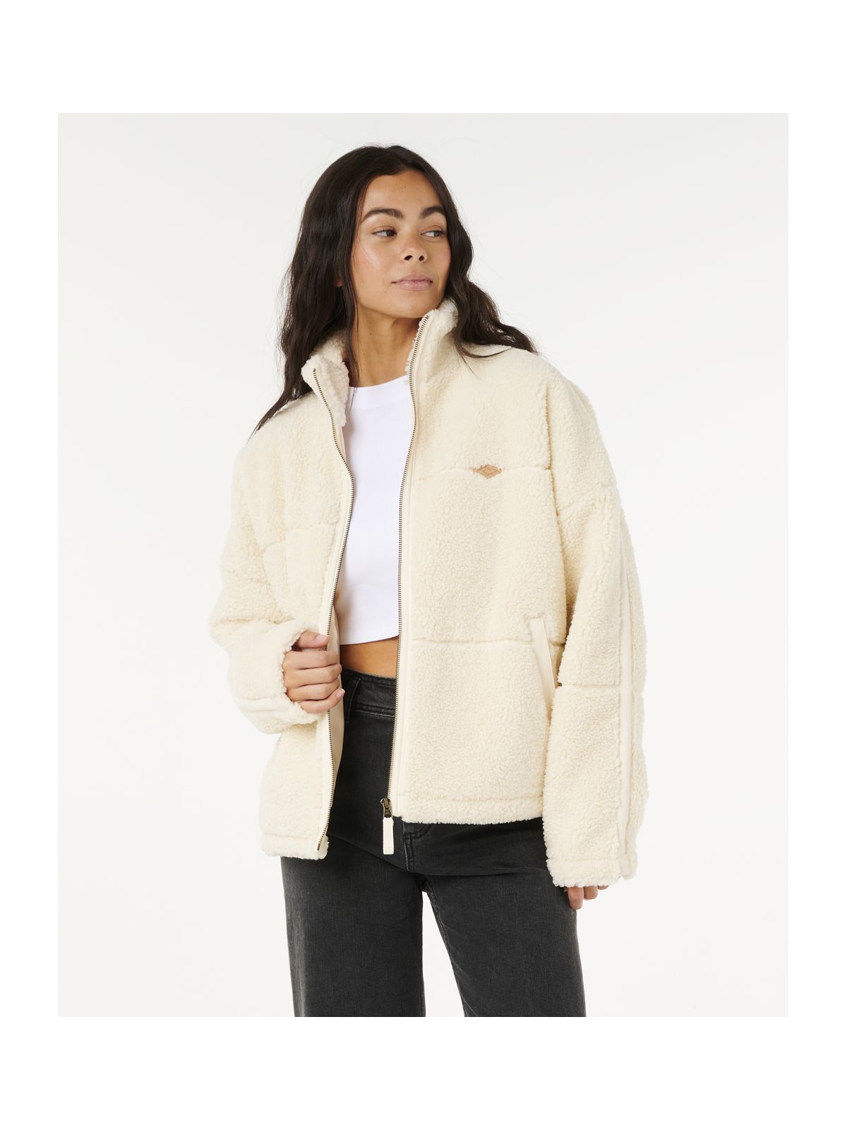 Kurtka RIP CURL CALA NIGHTS SHERPA JACKET beżowa