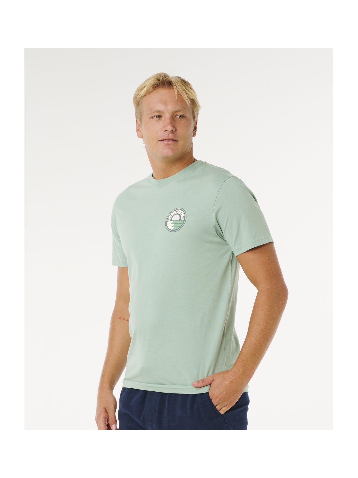 Koszulka męska RIP CURL Pacific Rinse Stacked Tee zielona