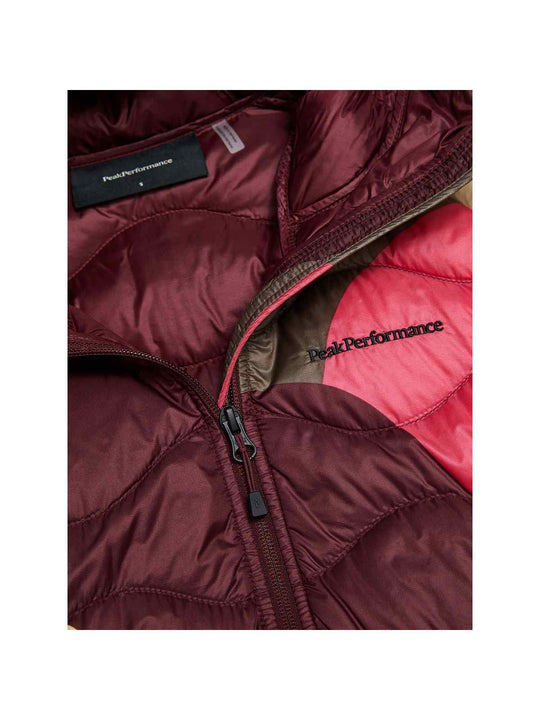 Kurtka damska PEAK PERFORMANCE Helium AOP Down Hood Jacket multikolor
