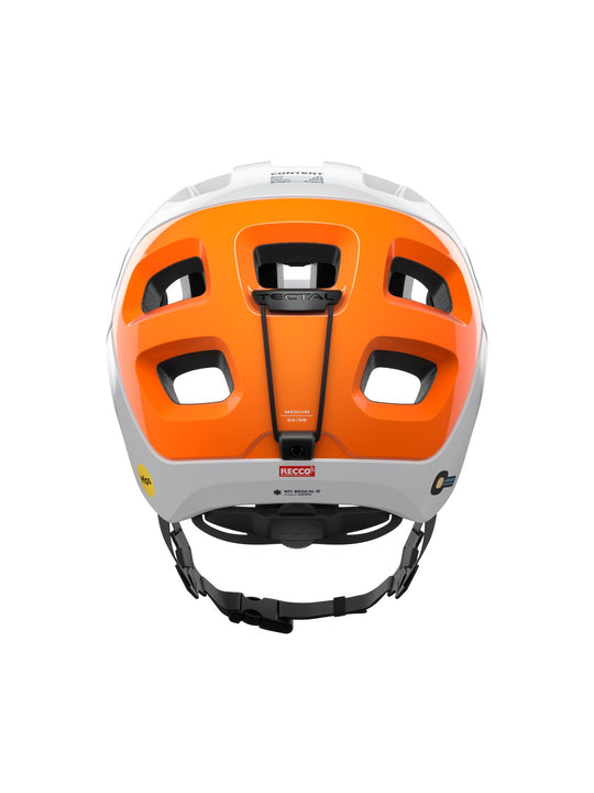 Kask rowerowy POC TECTAL RACE MIPS NFC - biało pomarańczowy - Adventure Sports
