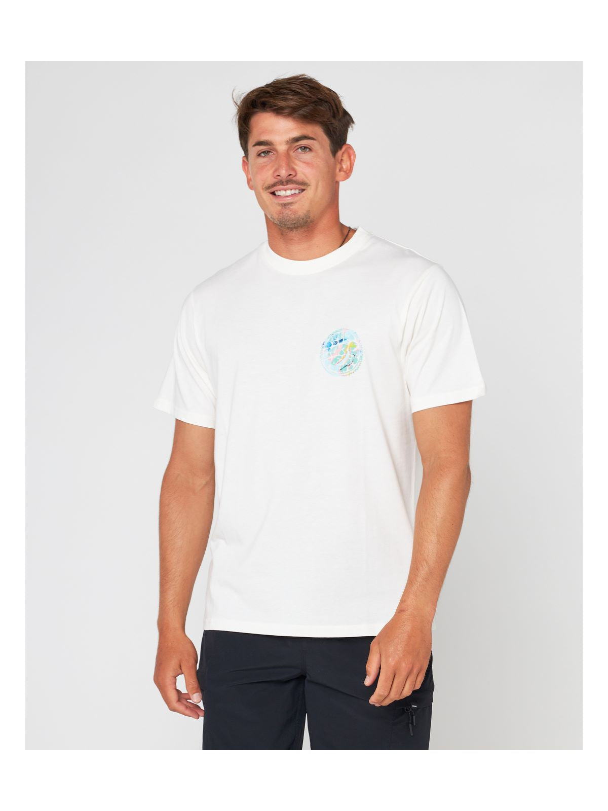 Koszulka RIP CURL Ripcurl X Ba Bapt Wetty Tee biały - Adventure Sports