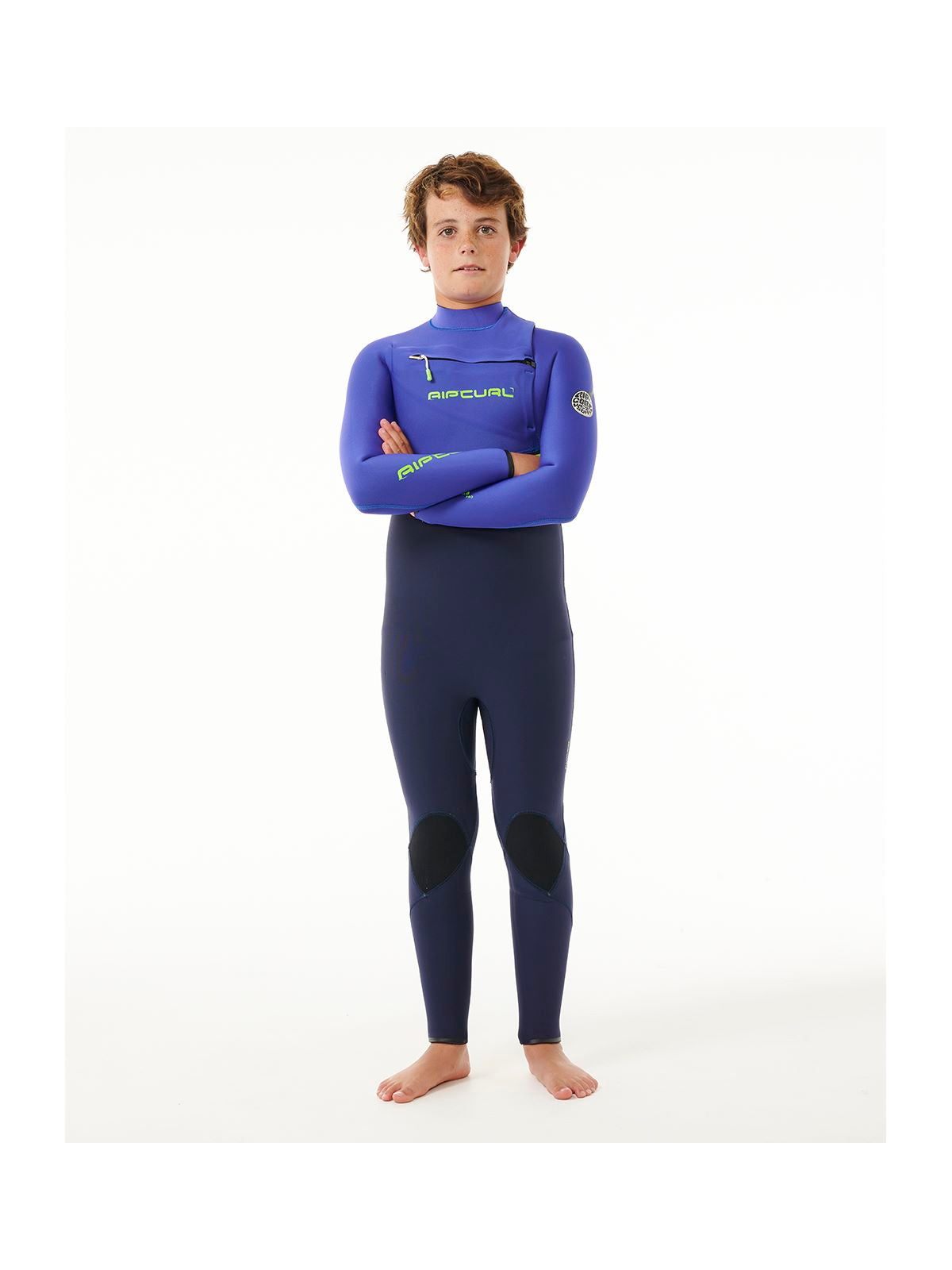 Pianka dziecięca surfingowa RIP CURL Kids Flashbomb 4/3 C/Zip niebieska - Adventure Sports