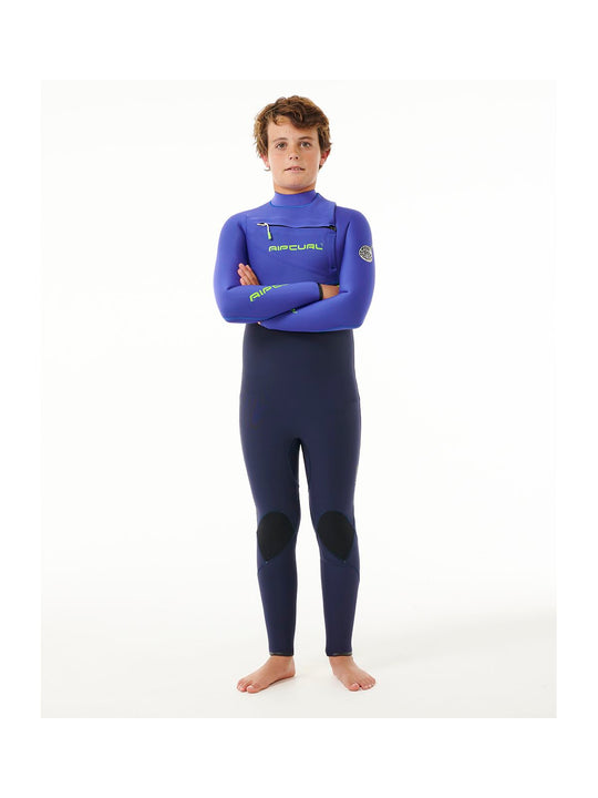 Pianka dziecięca surfingowa RIP CURL Kids Flashbomb 4/3 C/Zip niebieska - Adventure Sports
