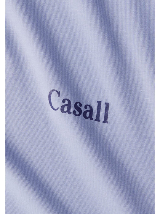 Koszulka damska Casall Oversized Cotton Blend Tee lawendowa - Adventure Sports
