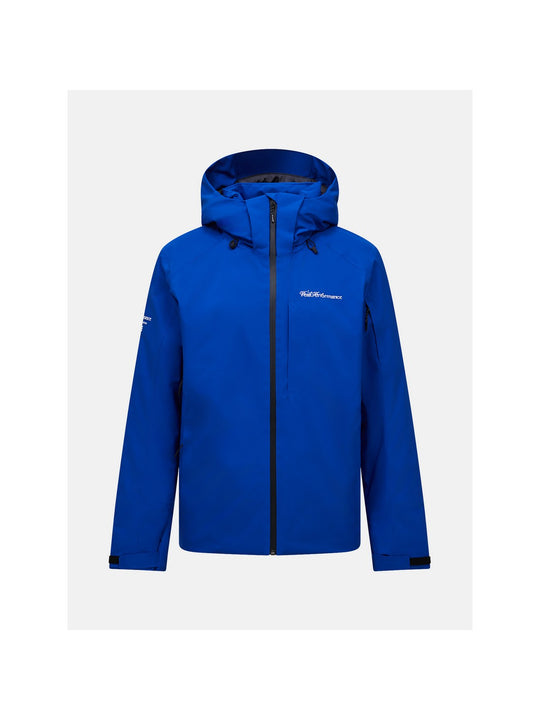 Kurtka narciarska męska PEAK PERFORMANCE 40Y Maroon HIPE 2L Insulated Shell Jacket niebieska
