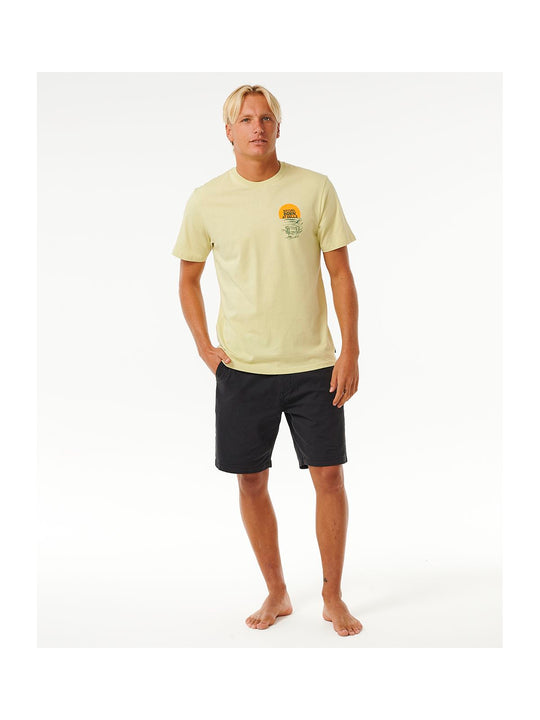 Koszulka RIP CURL Keep On Trucking Tee żółty - Adventure Sports
