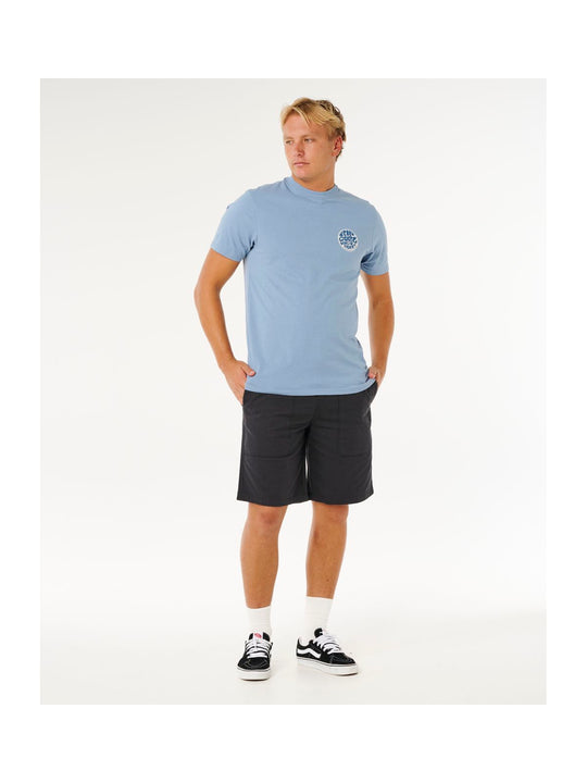 Koszulka męska RIP CURL Wettie Passage Icon Tee niebieska
