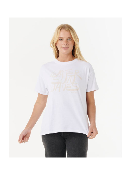 Koszulka RIP CURL OCEANIC RELAXED TEE biała

