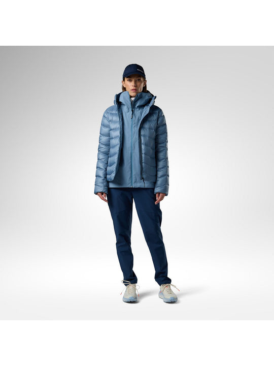 Kurtka narciarska damska ROSSIGNOL W Verok Down Hoodie Jacket niebieska
