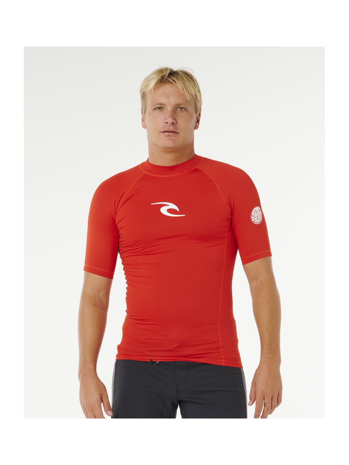 Lycra męska RIP CURL Waves Upf Perf S/S czerwona