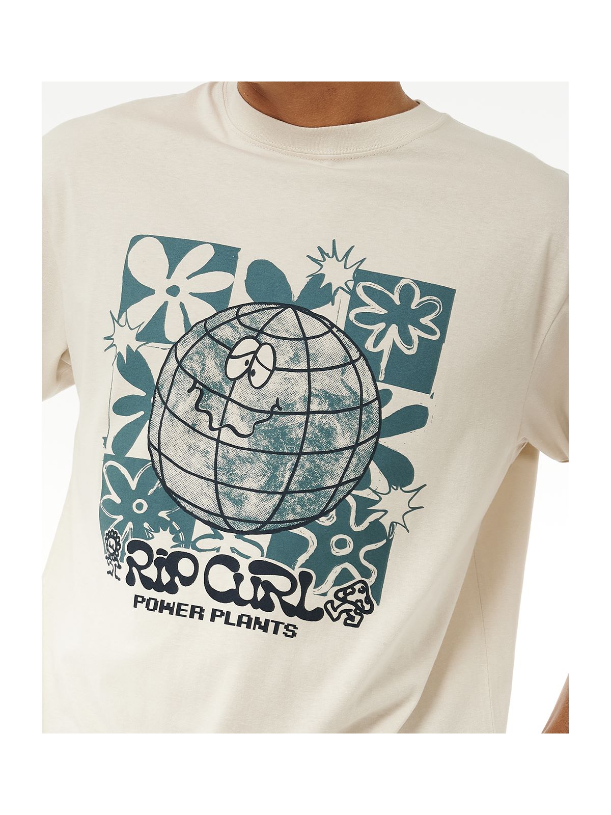 Koszulka RIP CURL Swc Earth Power Tee biały - Adventure Sports