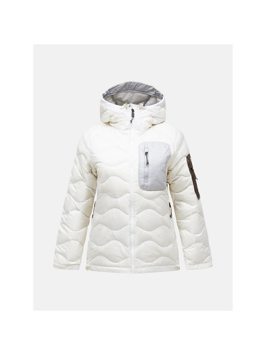Kurtka puchowa damska PEAK PERFORMANCE Helium Utility Down Hood Jacket biała
