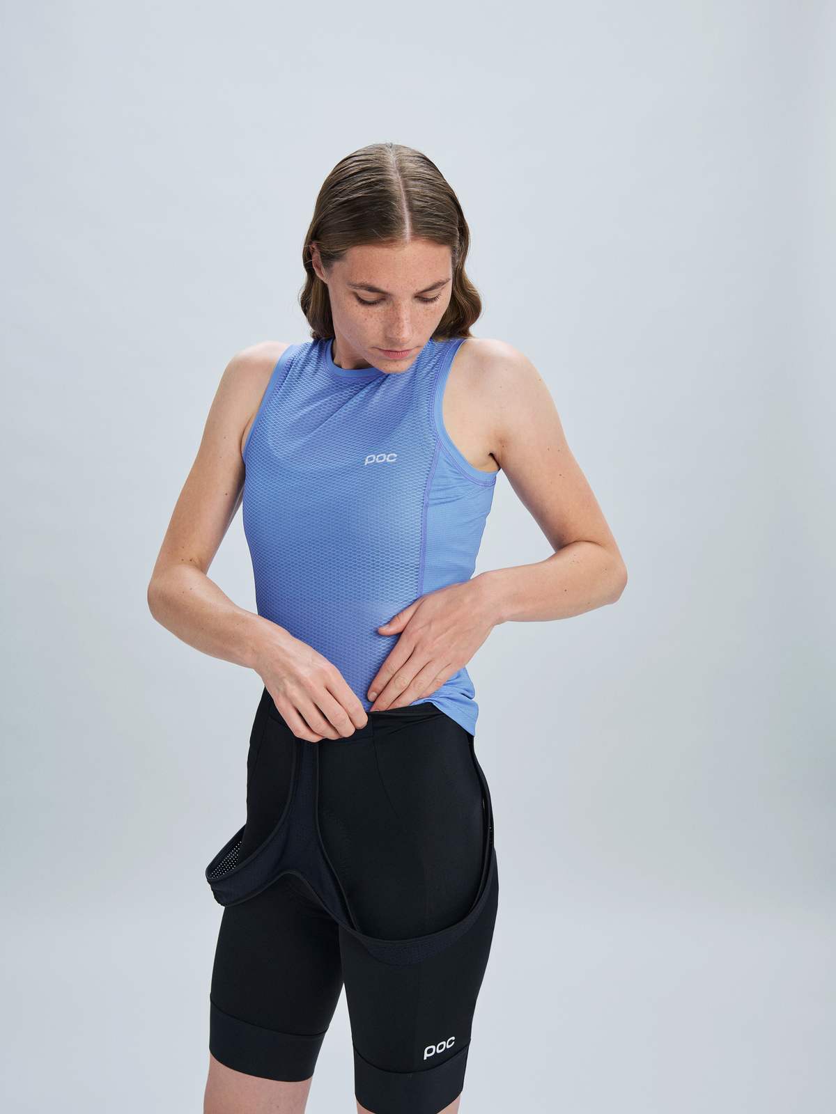 Koszulka rowerowa damska POC W’s Essential Layer Vest niebieski - Kamizelka - Adventure Sports