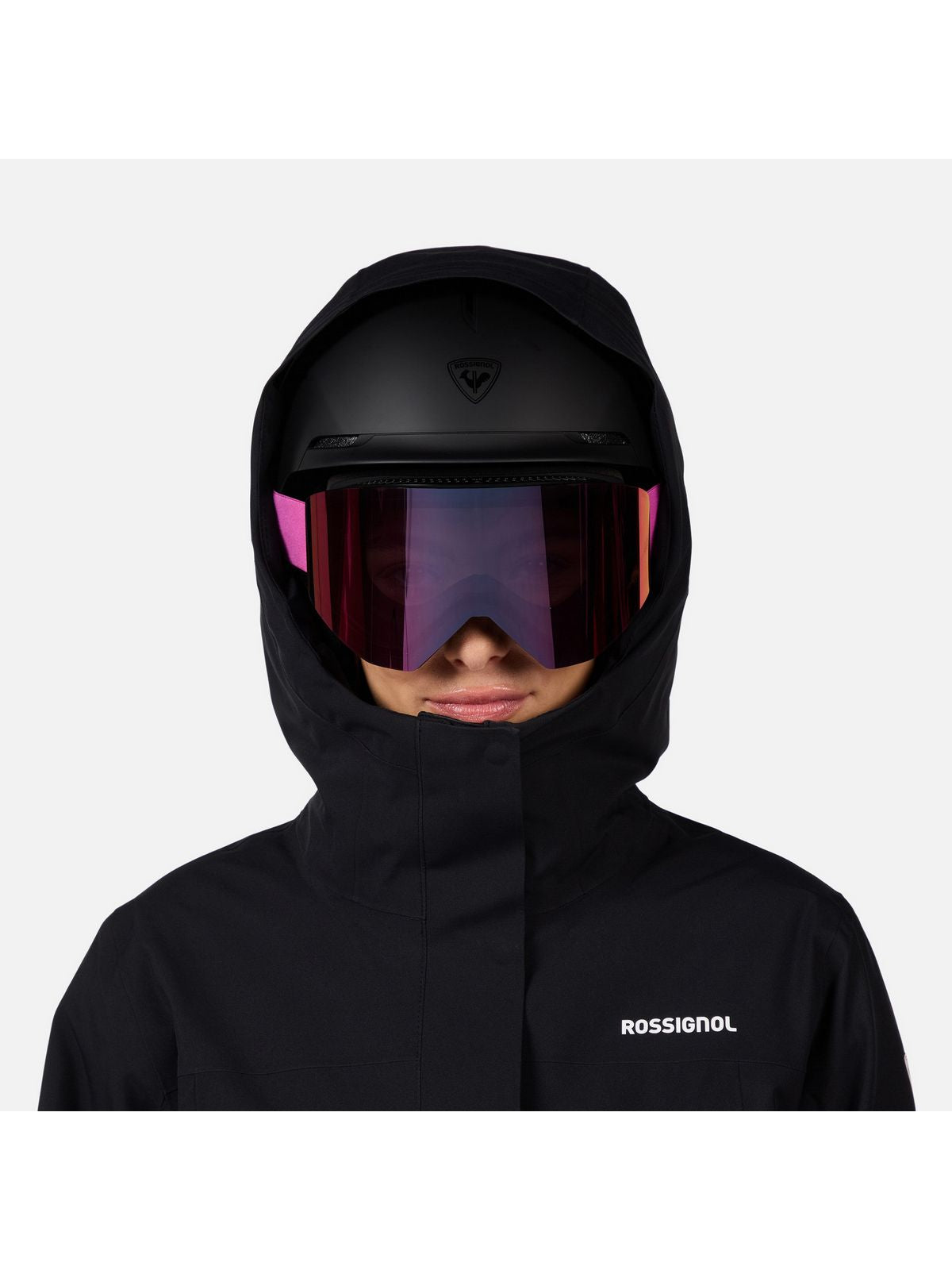 Kurtka narciarska damska ROSSIGNOL W DESAFIO 2L SHELL JKT czarna