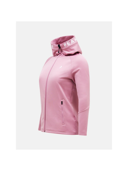 Bluza Peak Performance W Rider Zip Hood brązowy - Adventure Sports
