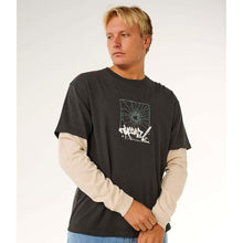 Koszulka męska RIP CURL Inner Visions Smashed L/S Tee czarna
