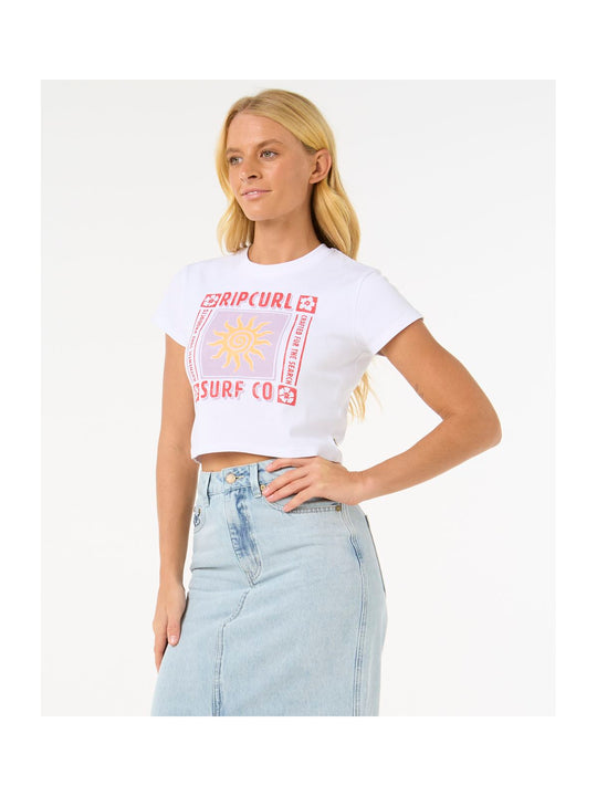 Koszulka RIP CURL Cala Baby Tee biały
