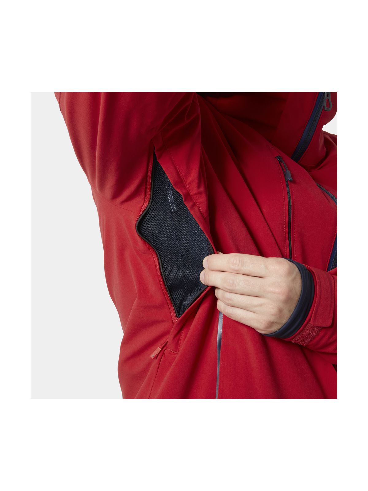 Kurtka narciarska męska HELLY HANSEN ALPHA 4.0 JACKET czerwona