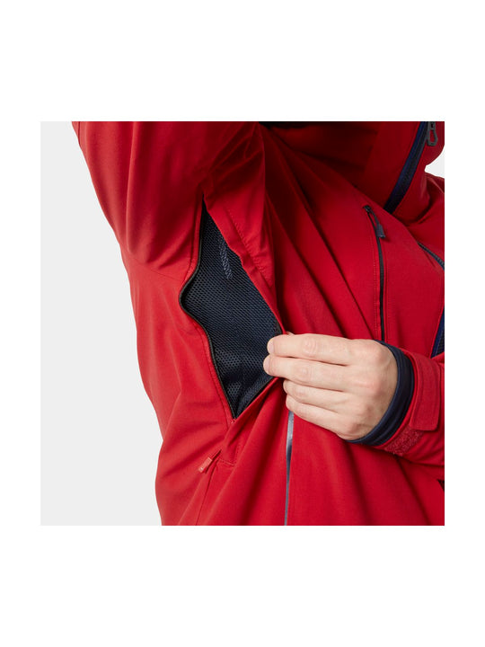 Kurtka narciarska męska HELLY HANSEN ALPHA 4.0 JACKET czerwona
