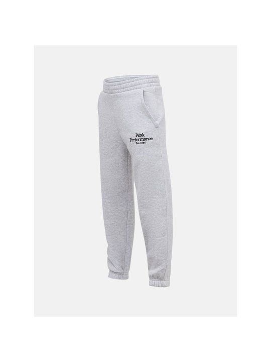 Spodnie dresowe dziecięce Peak Performance Jr Original Pants Mel SZARY - Adventure Sports
